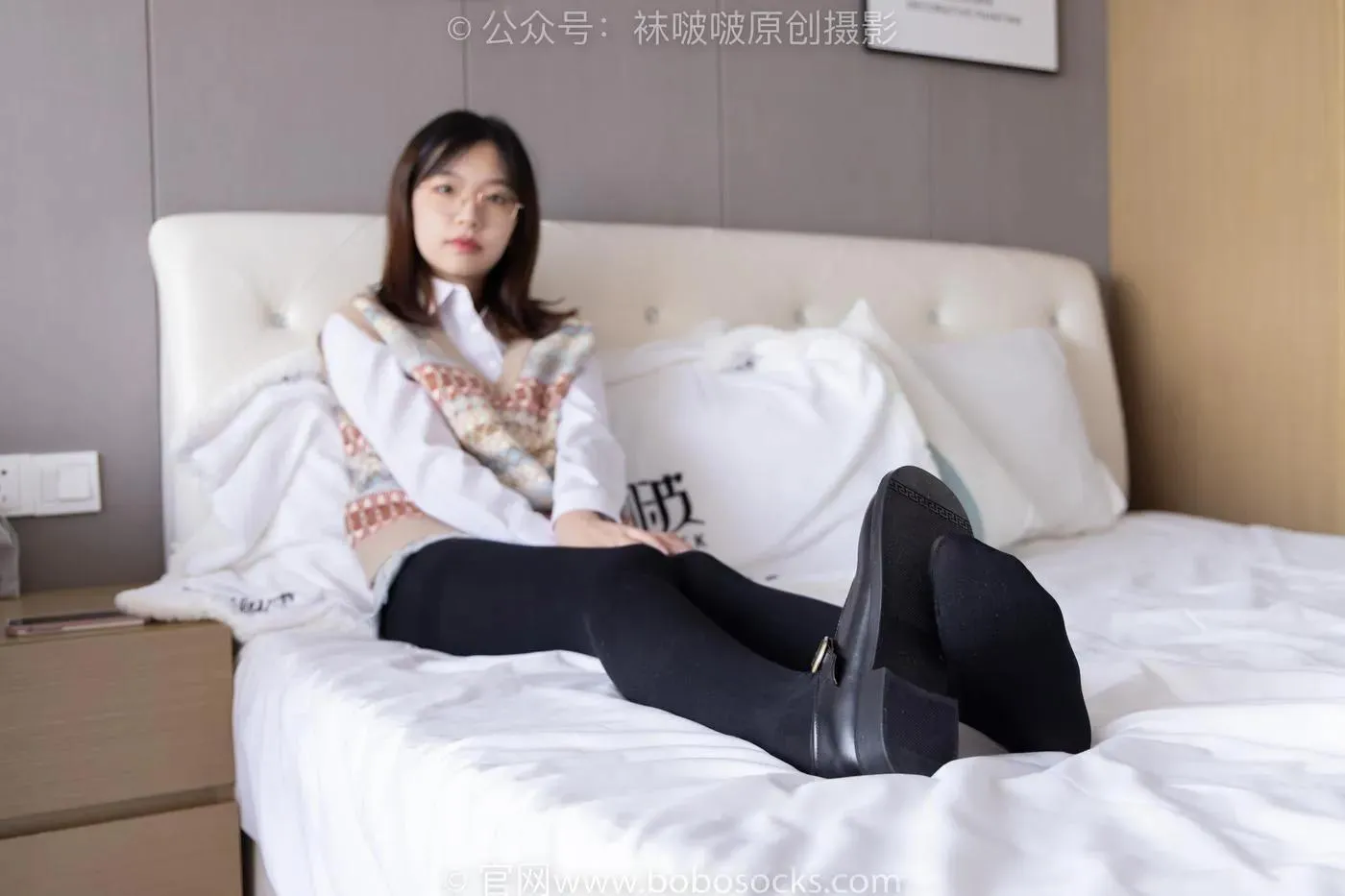 [BoBoSocks袜啵啵]NO.169 小甜豆-黑皮鞋、厚黑丝、厚肉丝 [145P]插图7